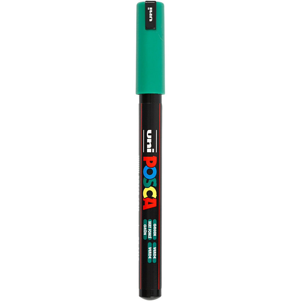 Posca tusser grøn 0,7 mm ekstra smal spids - PC-1MR