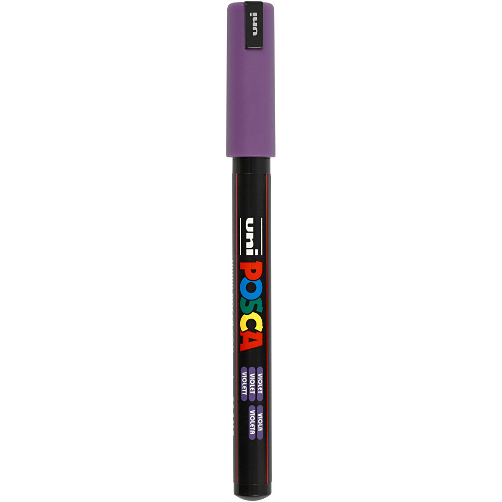 Posca tusser, stregtykkelse: 0,7 mm, PC-1MR , violet, extra-fine, 1stk.