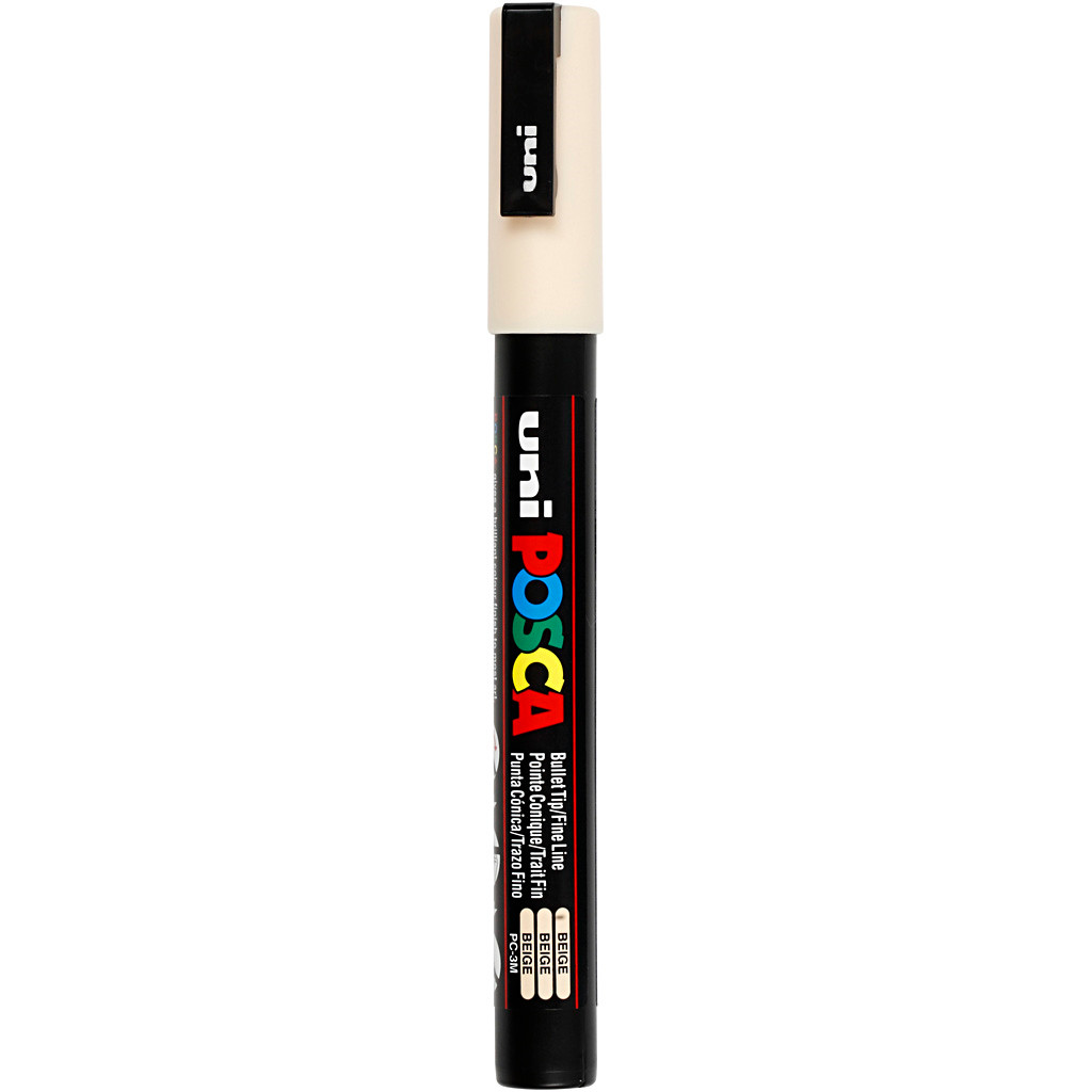 Tusch Posca, stregtykkelse: 0,9-1,3 mm, PC-3M , beige, fine, 1stk.