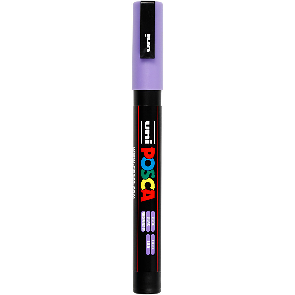 Tusch Posca, stregtykkelse: 0,9-1,3 mm, PC-3M , lilac, fine, 1stk.