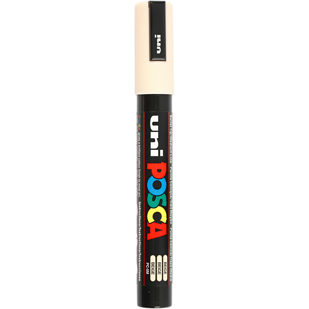 Tusch Posca, stregtykkelse: 2,5 mm, PC-5M , beige, medium, 1stk.