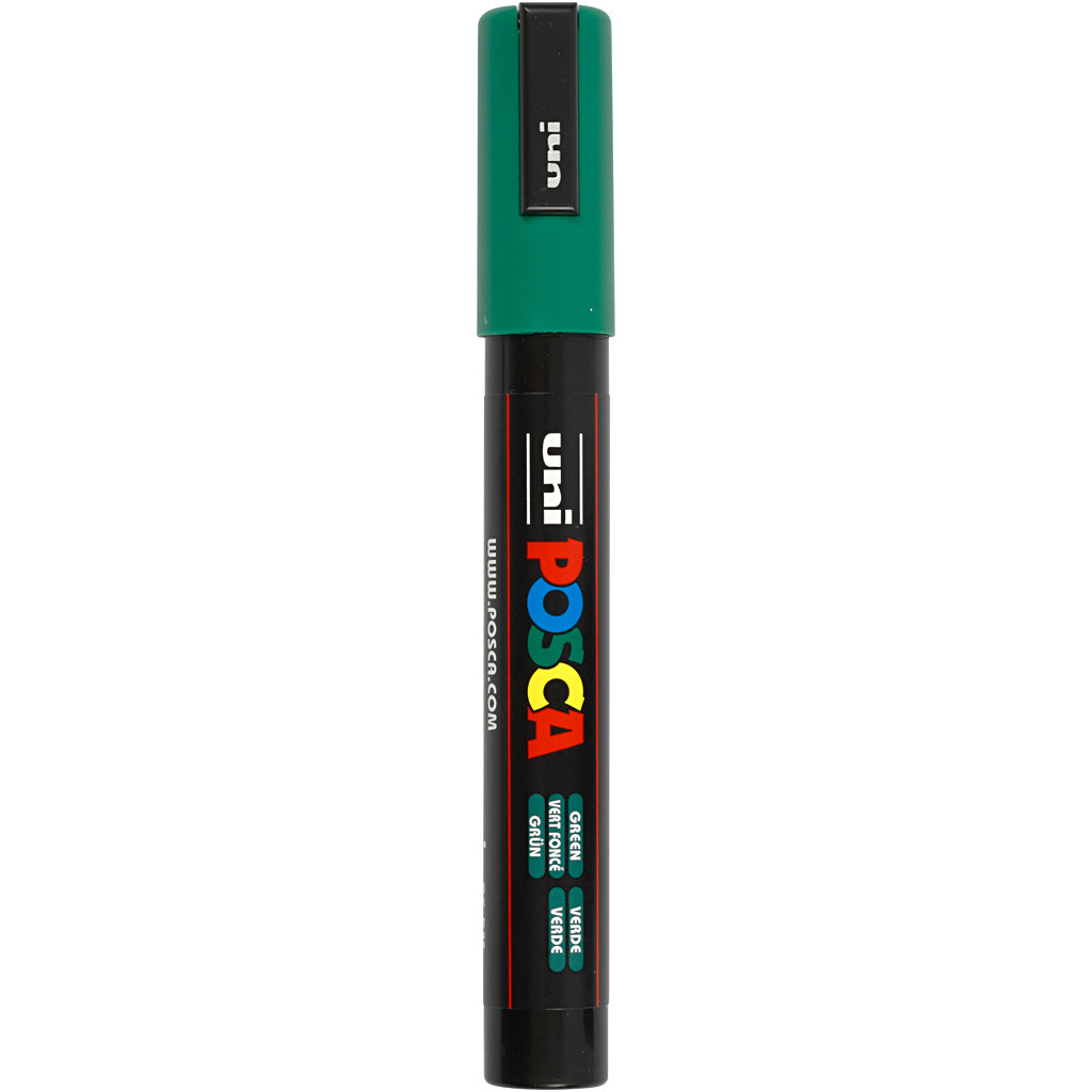 Tusch Posca, stregtykkelse: 2,5 mm, PC-5M , green, medium, 1stk.
