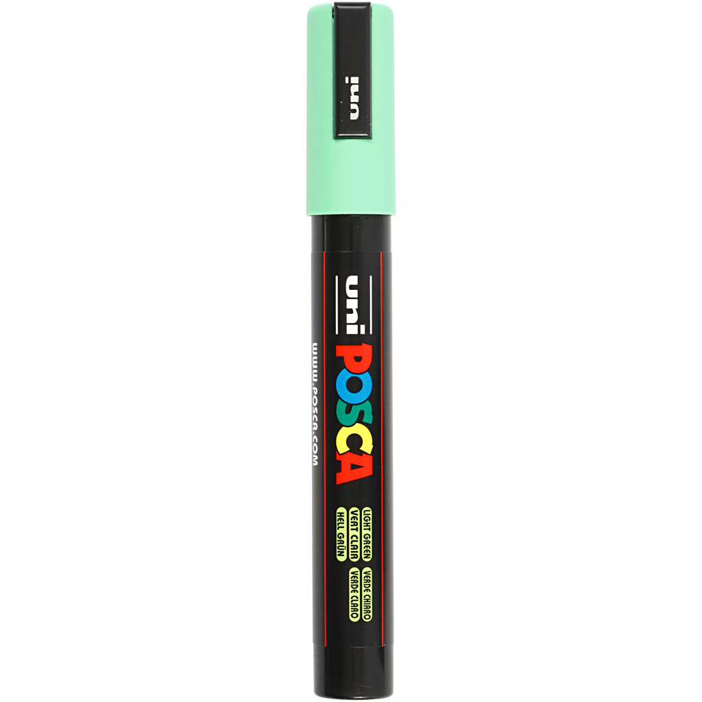 Tusch Posca, stregtykkelse: 2,5 mm, PC-5M , light green, medium, 1stk.