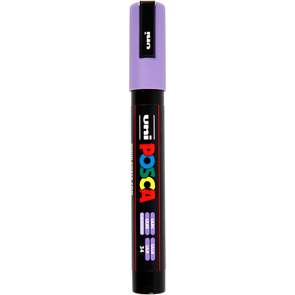 Tusch Posca, stregtykkelse: 2,5 mm, PC-5M , lilac, medium, 1stk.