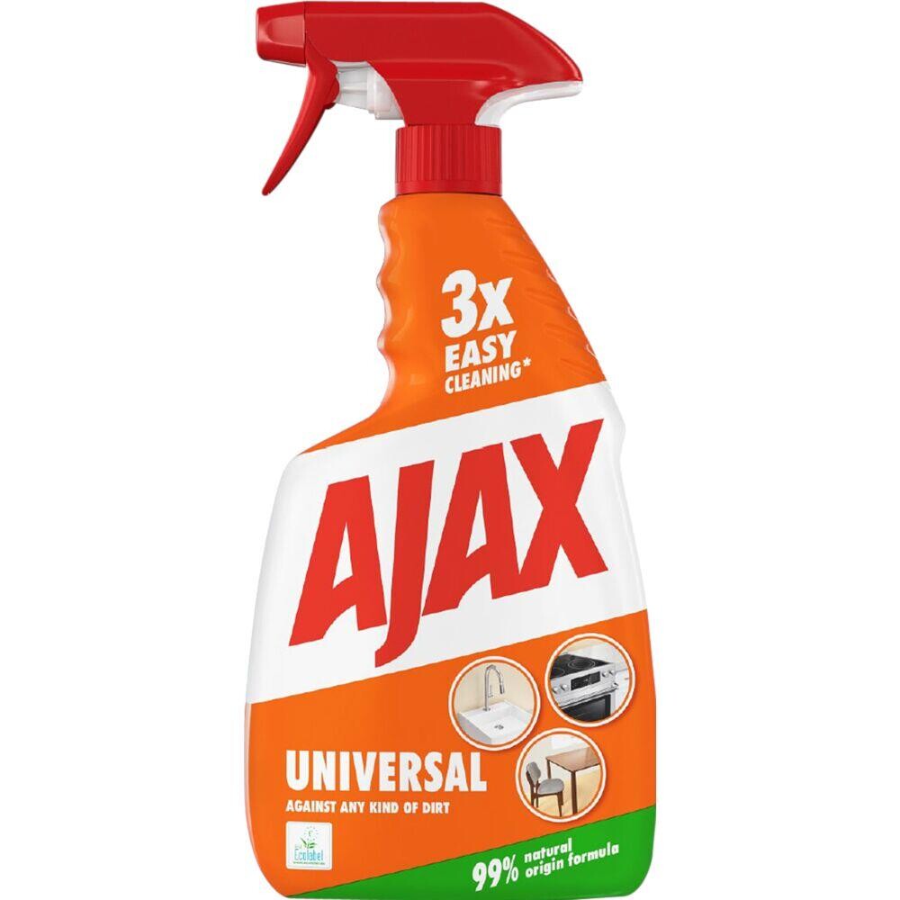 Ajax universalrengøring spray, Ajax Universal, 750 ml, klar-til-brug, uden farve, med parfume - 12 stk