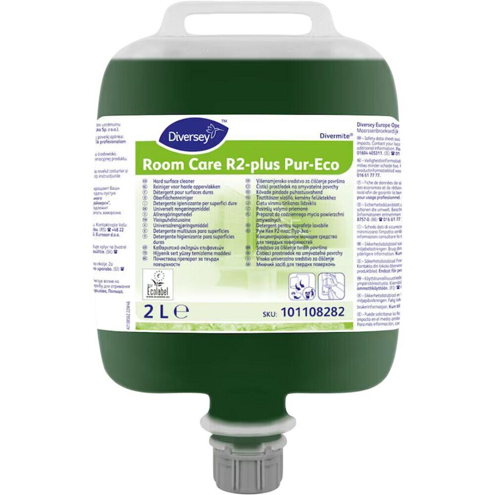 Universalrengøring - Diversey Room Care R2-plus Pur-Eco 2L - Med parfume/farve - 2 stk