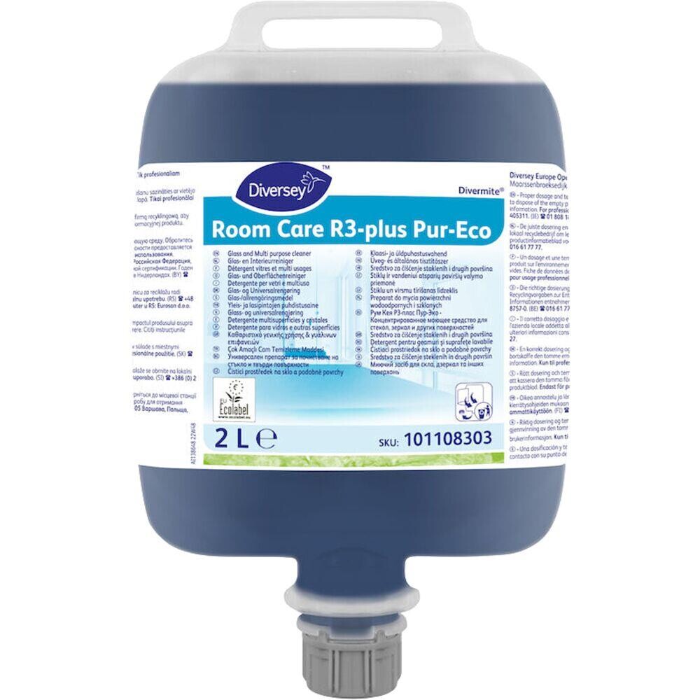 Universalrengøring - Diversey Room Care R3-plus Pur-Eco 2L - Med parfume/farve - 2 stk