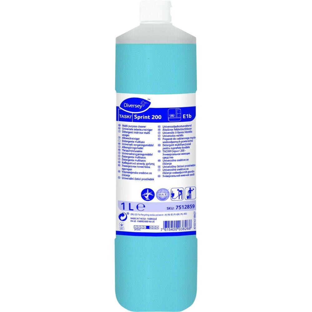 Universalrengøring - Diversey TASKI Sprint 200 E1b 1L - Med parfume/farve - 6 stk