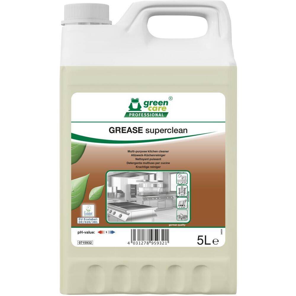 Universalrengøring - Green Care GREASE Superclean 5L - Med parfume/uden farve - 2 stk