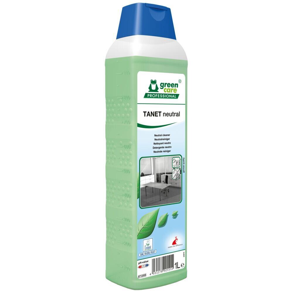 Universalrengøring - Green Care TANET Neutral 1L - Med parfume/farve - 10 stk