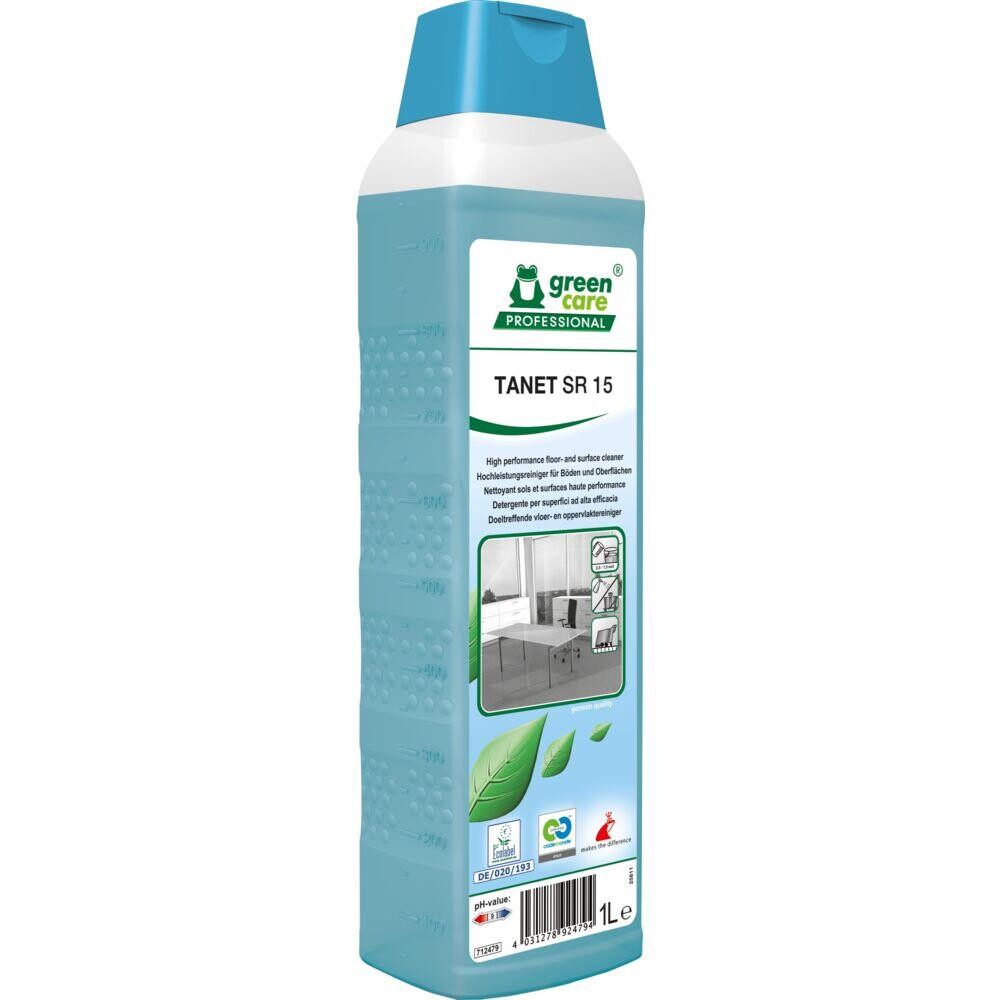 Universalrengøring - Green Care TANET SR 15 1L - Med parfume/farve - 10 stk