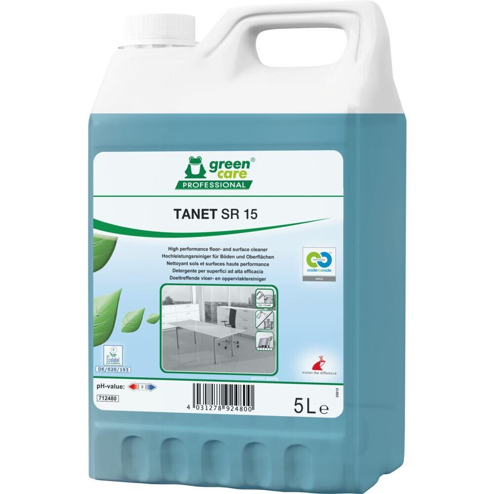 Universalrengøring - Green Care TANET SR 15 5L - Med parfume/farve - 2 stk
