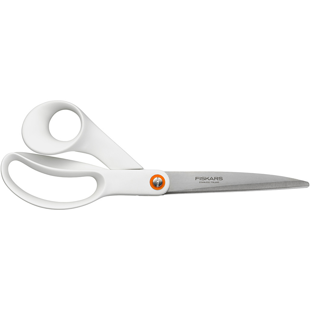 Køkkensaks Fiskars 24 cm hvid | højre