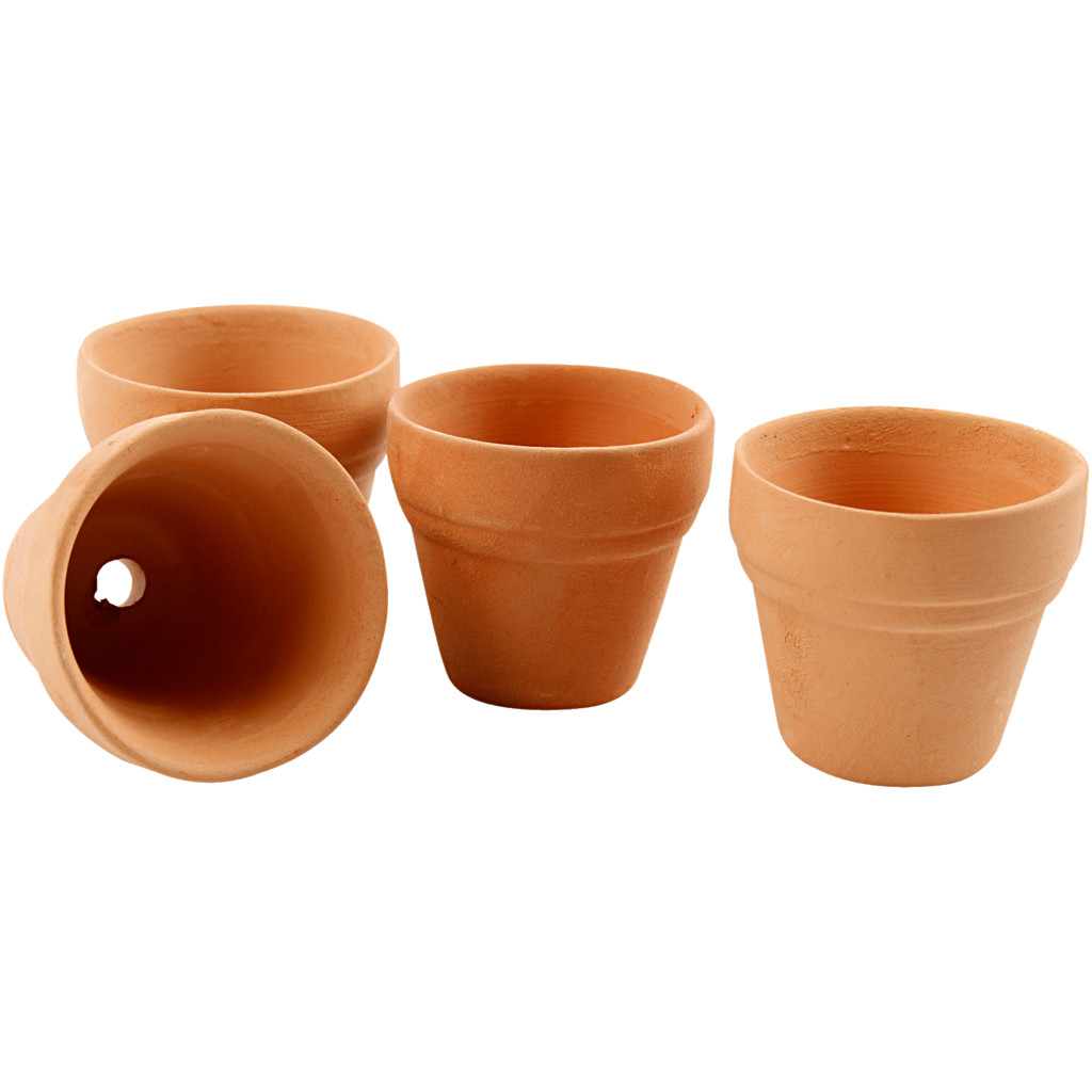 Urtepotter ler Terracotta Ø3.4 x 3.1 cm 48 stk