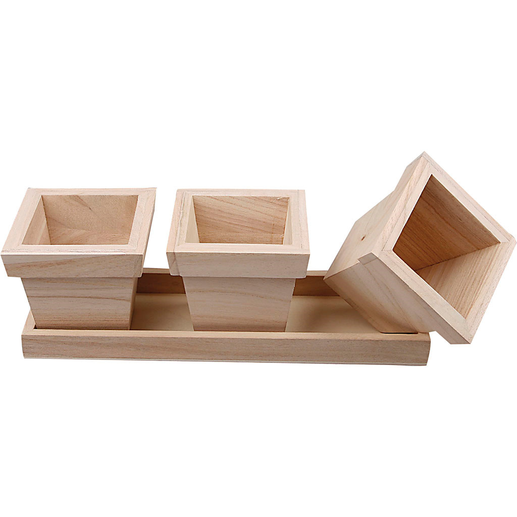 Urtepotter størrelse 27 x 9 x 9 cm - kejsertræ