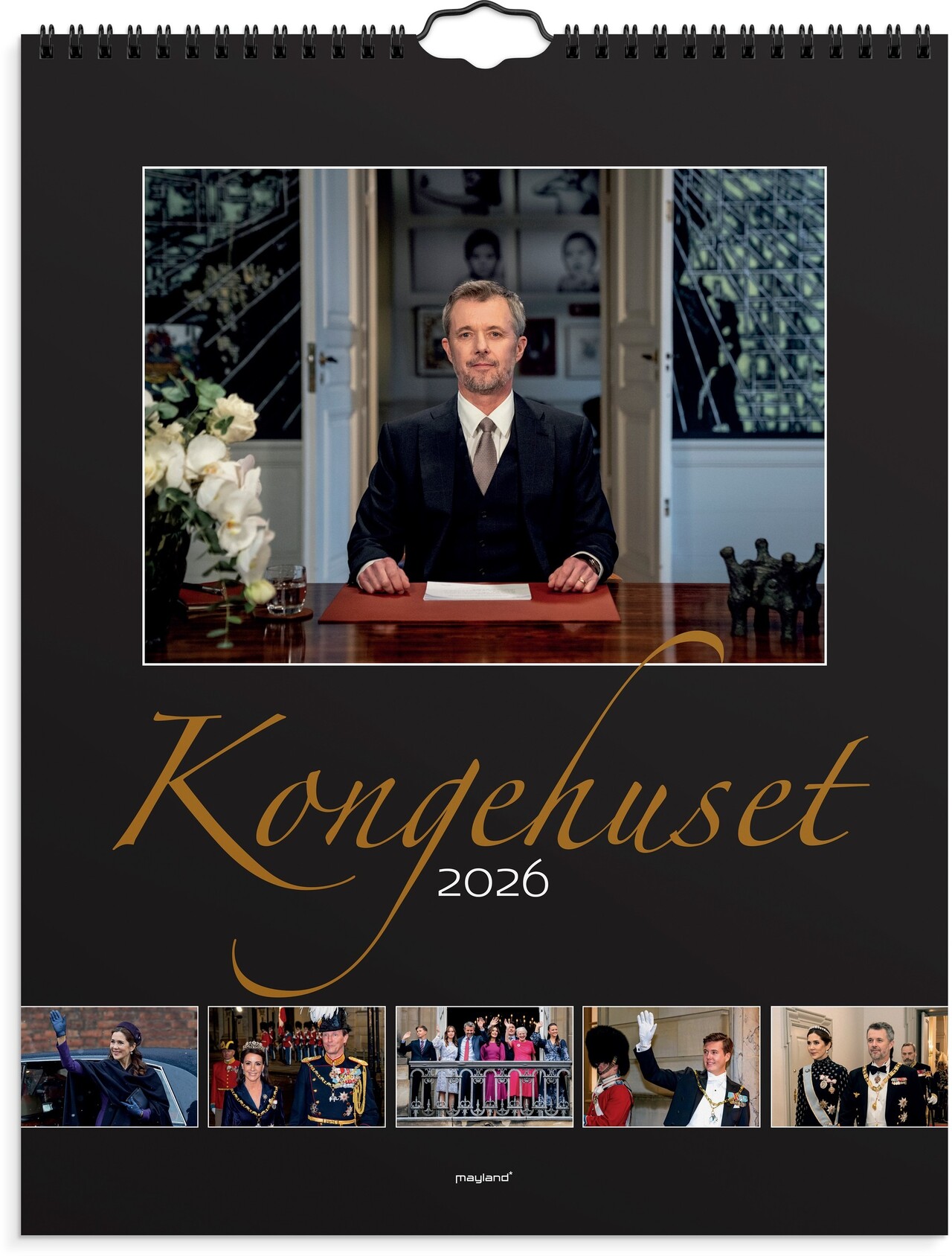 Vægkalender 2026, Mayland, 39 x 29,5 x 0,3 cm, Kongehuset, 26066210