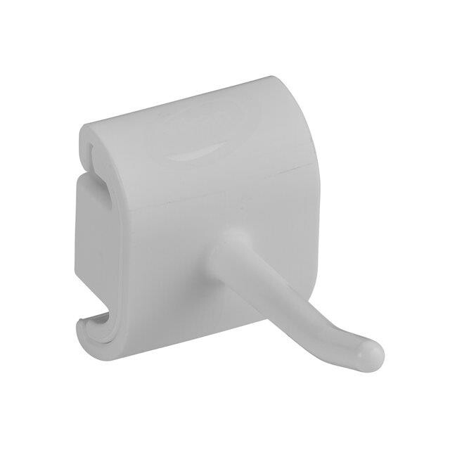 Vægophæng Vikan 78x41mm hvid enkeltkrogs modul