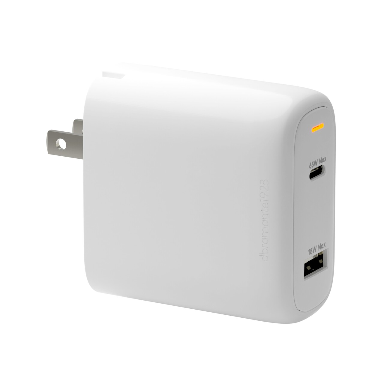 Vægoplader - Dbramante1928 Re-charge CA-W - USB-C 65W + USB-A 18W - Hvid