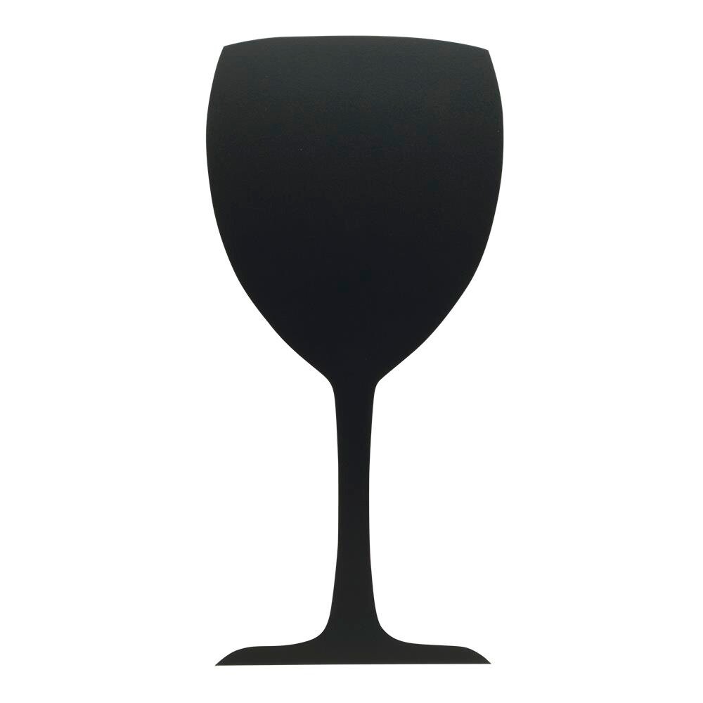 Vægtavle Securit Silhouet Glas sort