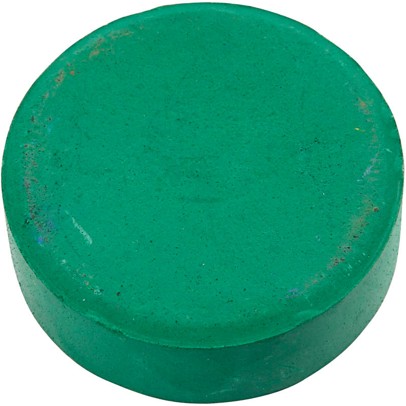 Vandfarver - dia. 57 mm mørk grøn refill - 6stk.