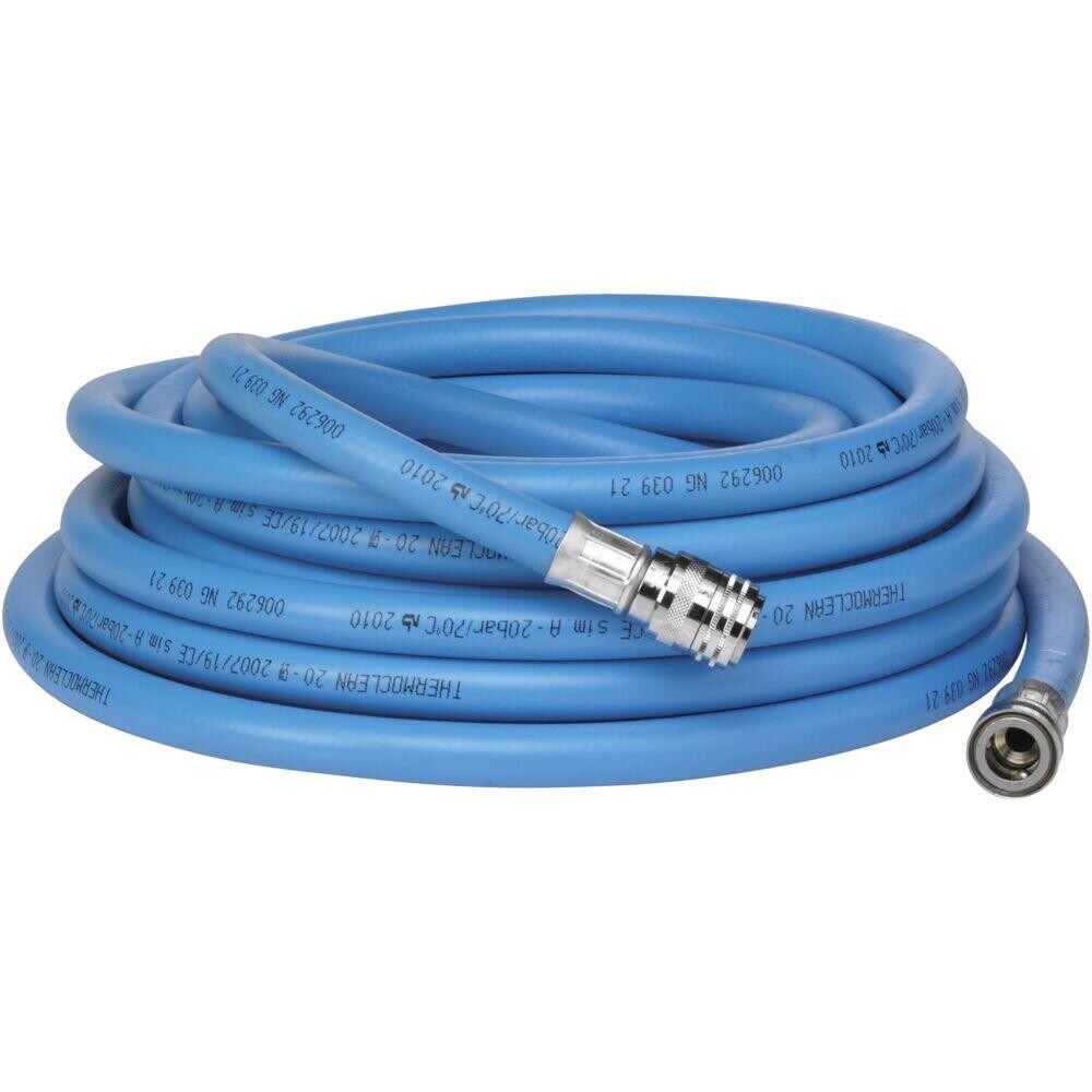 Varmtvandsslange - Blå - 1/2" kobling - 10 m - PVC