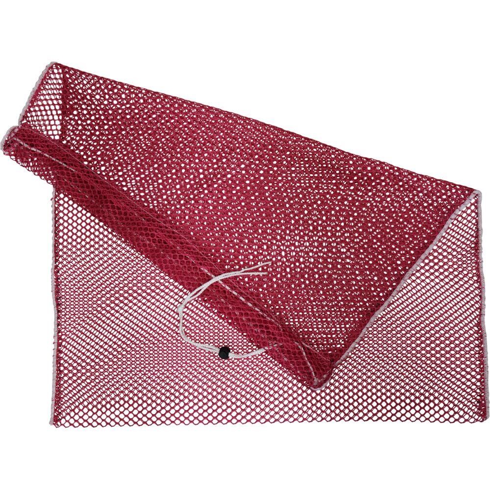 Vaskenet - 60x65 cm - Polyester - Snorlukning - Rød