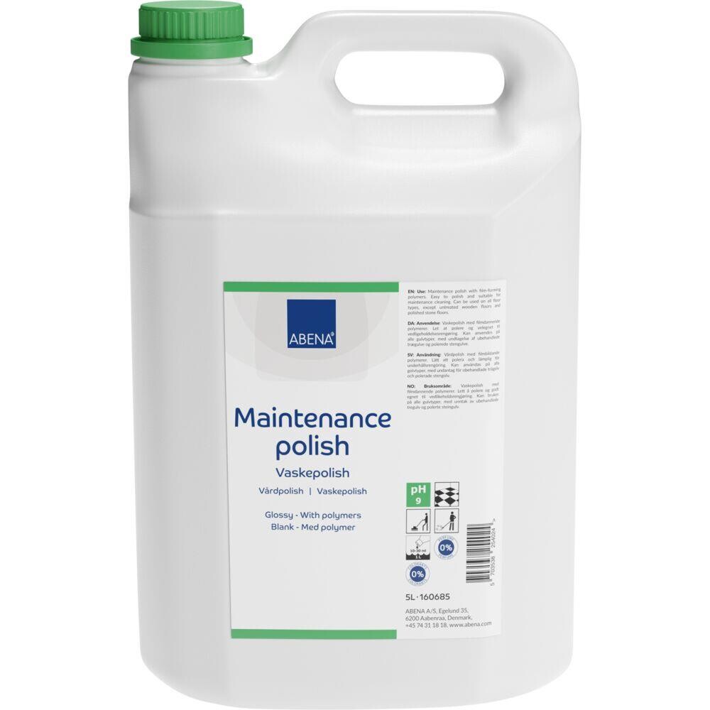 Vaskepolish - Abena - Uden farve og parfume - 5 l - 3 stk