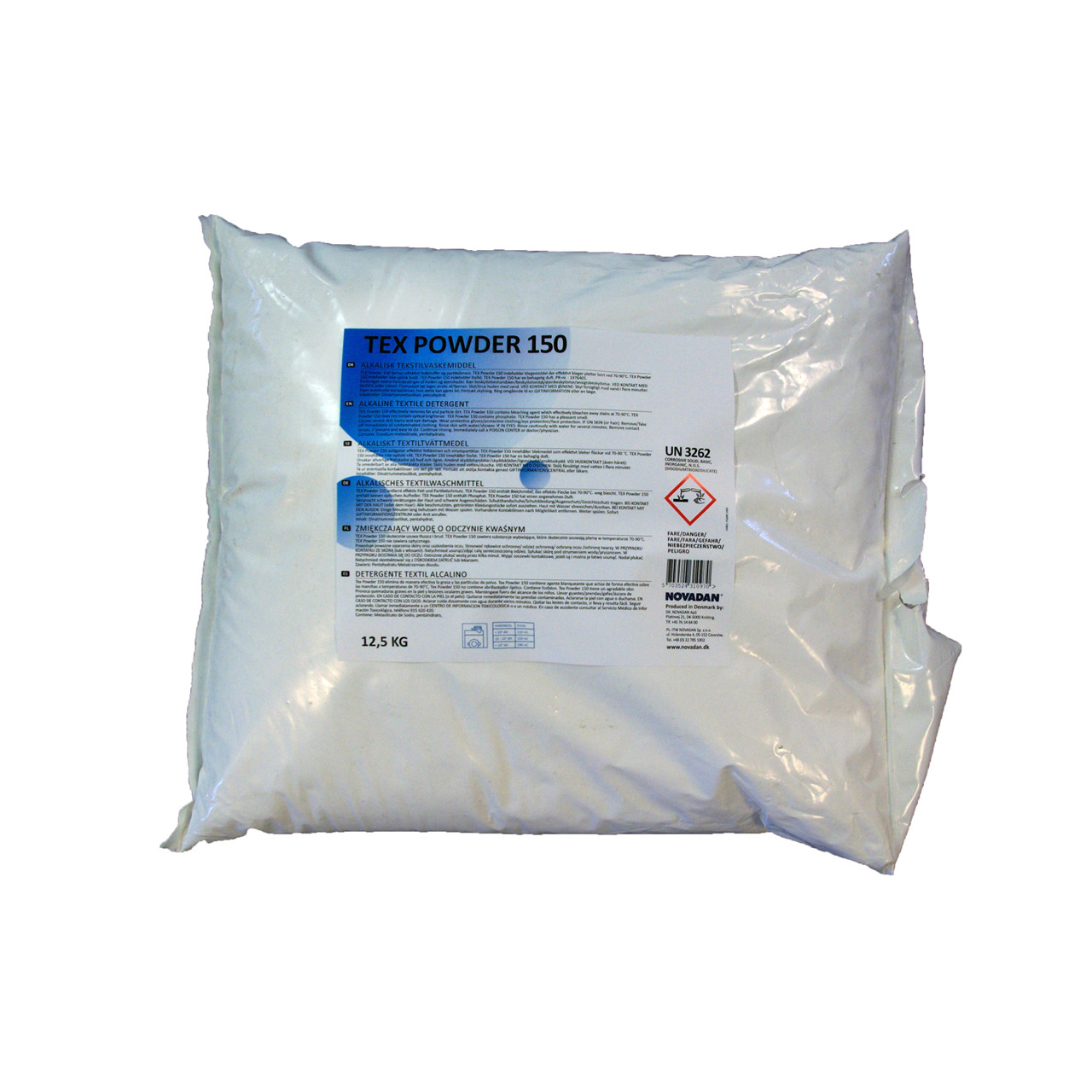 Vaskepulver - Novadan Tex Powder 150 - 12,5 kg