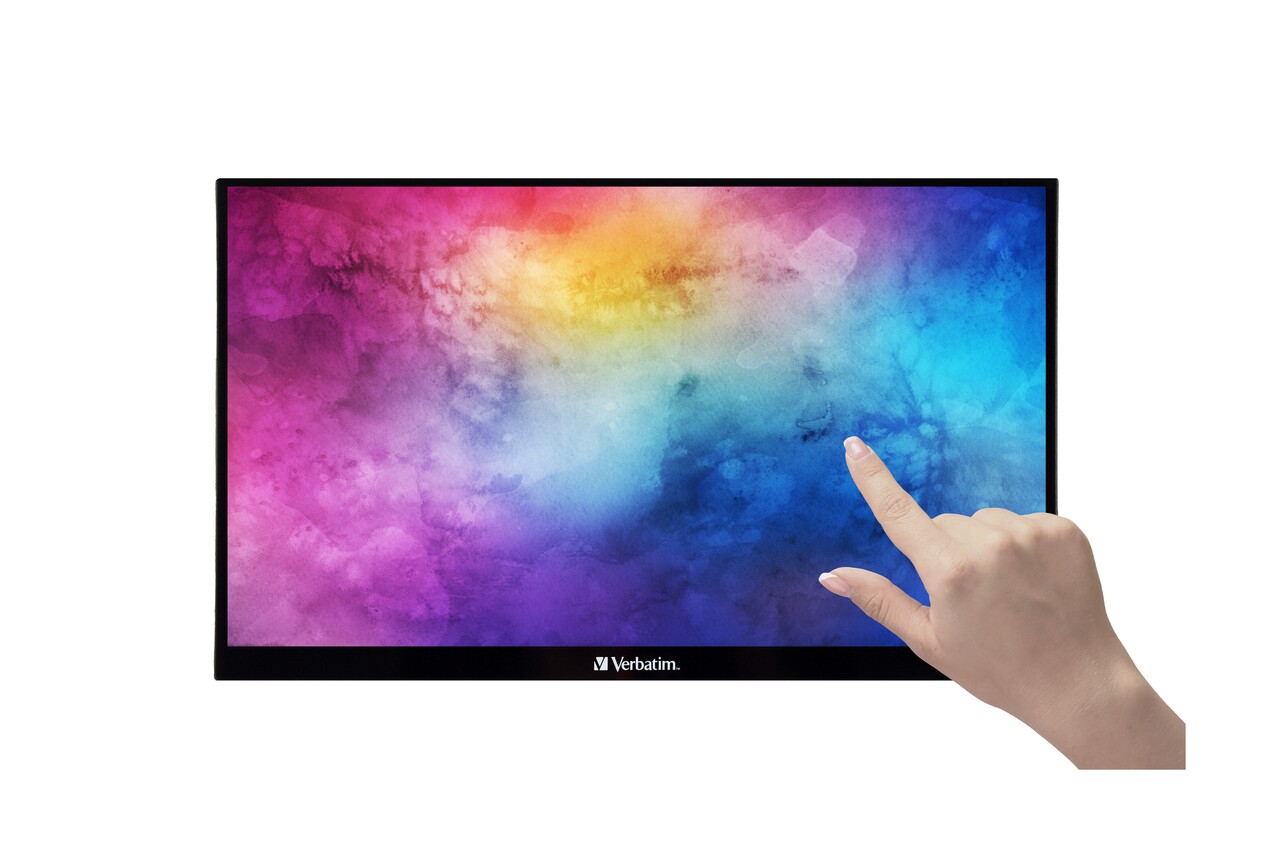 Skærm, Verbatim 14'' Portable Touchscreen Monitor Full HD 1080p