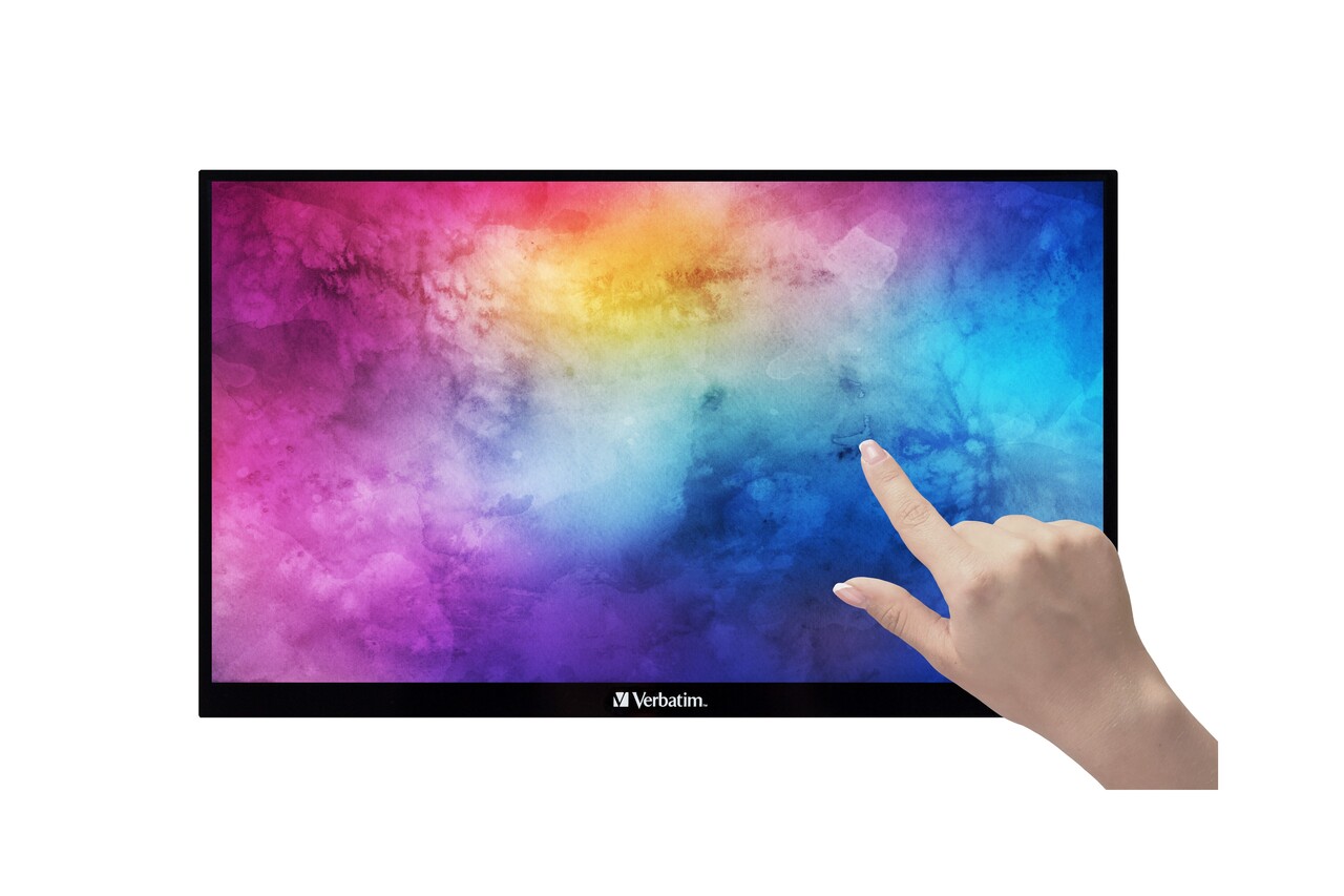 Skærm, Verbatim 15.6'' Portable Touchscreen Monitor Full HD 1080p