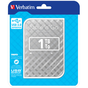 Ekstern Harddisk Verbatim 1TB Hard Drive 2,5'' Store N Go