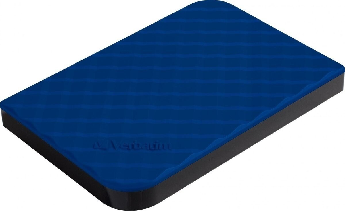 4 stk. Harddisk, Verbatim, 1TB Hard Drive 2,5'' Store ́N ́ Go USB 3.0, Blå