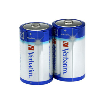 Batteri D Verbatim Alkaline LR20 1,5V - 2 stk