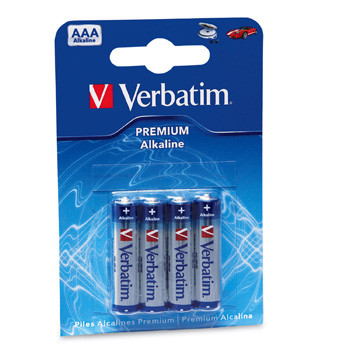 AAA Batterier alkaline LR3 Verbatim 1,5V (4)