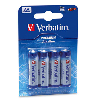 Batterier LR6|AA alkaline Verbatim 1,5V (4)