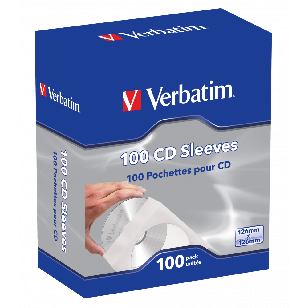 CD-lommer – Verbatim Paper Sleeves – 100 stk