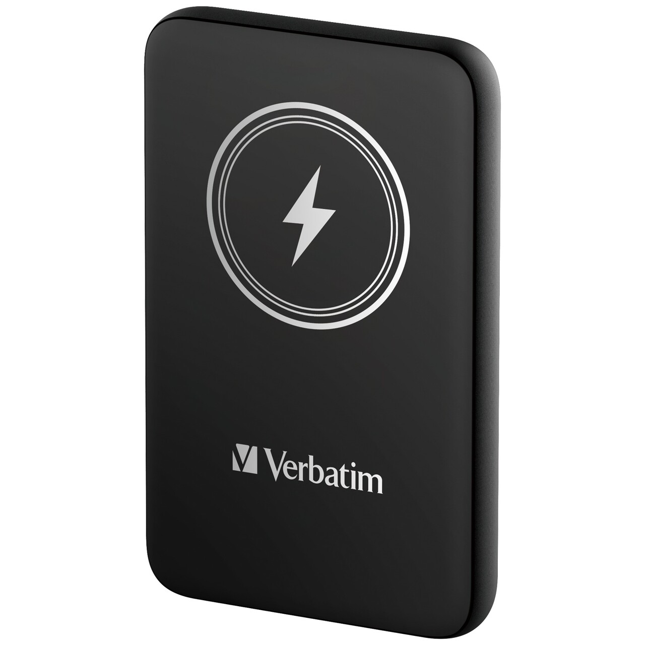 Powerbank - Verbatim Charge 'n' Go - 10.000 mAh - Sort - Magnetisk & trådløs