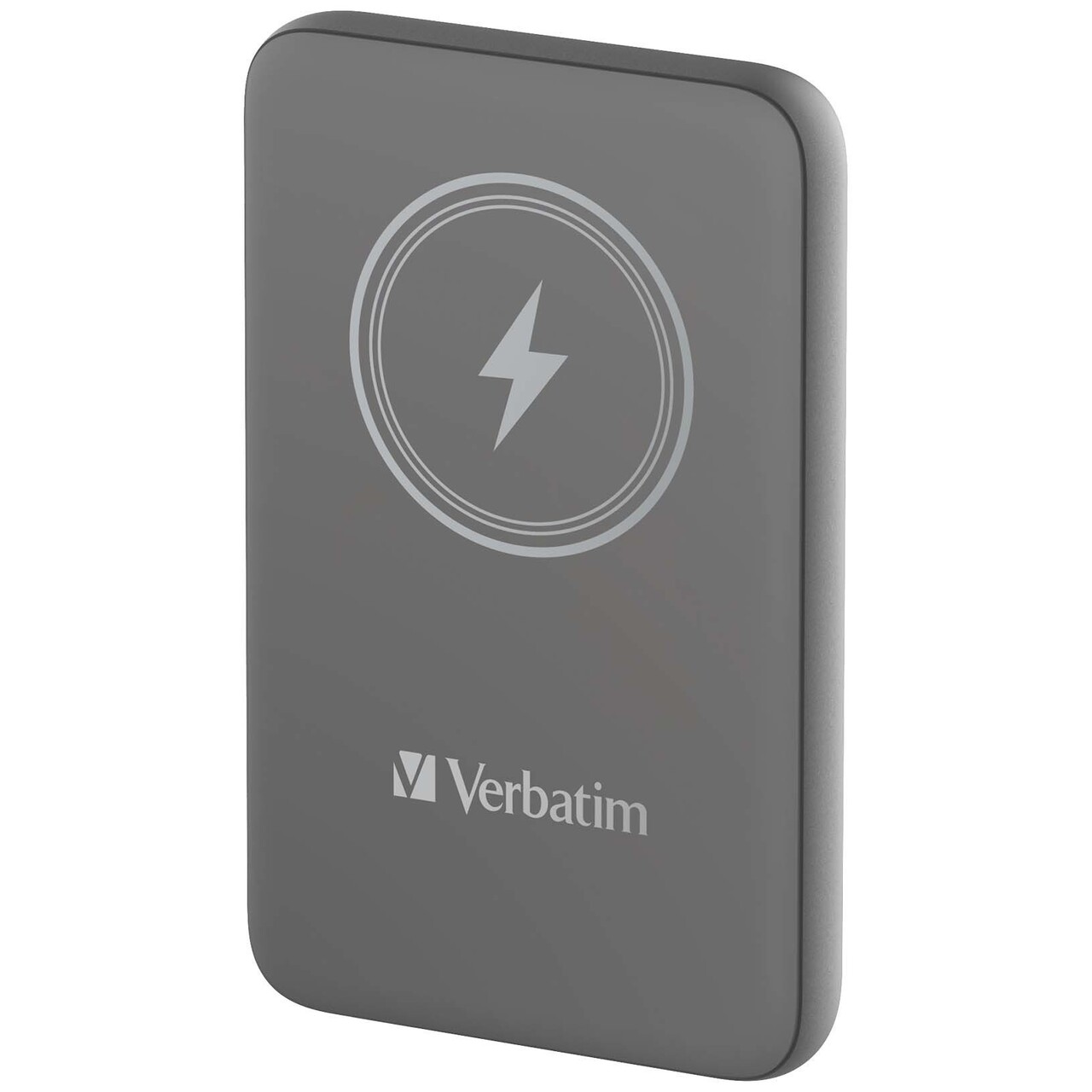 Powerbank - Verbatim Charge 'n' Go - 10.000 mAh - Grå - Magnetisk & trådløs