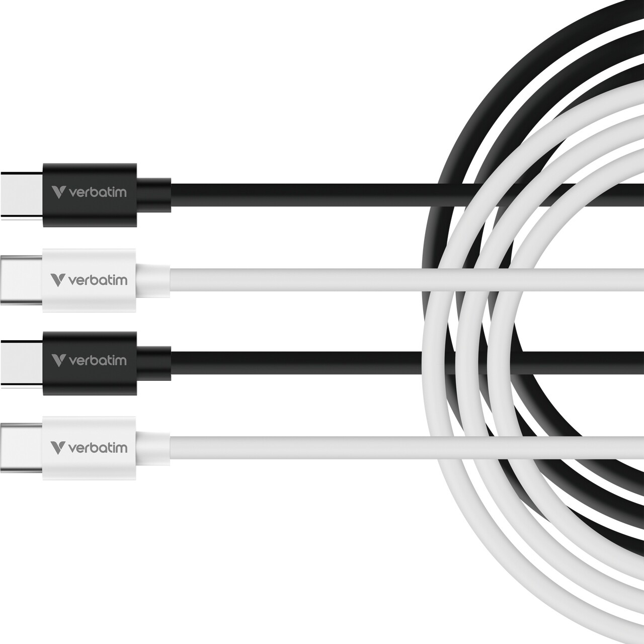 USB-C to USB-C kabel - Verbatim Essentials 60W 1m 2-pack