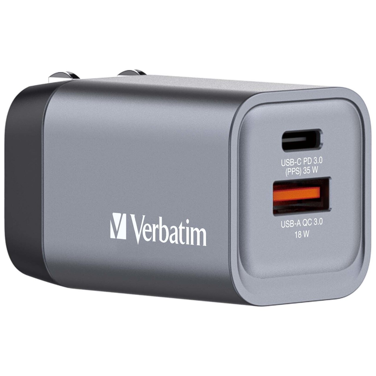 Verbatim GNC-35 GaN Charger 2 Port 35W USB-A/USB-C