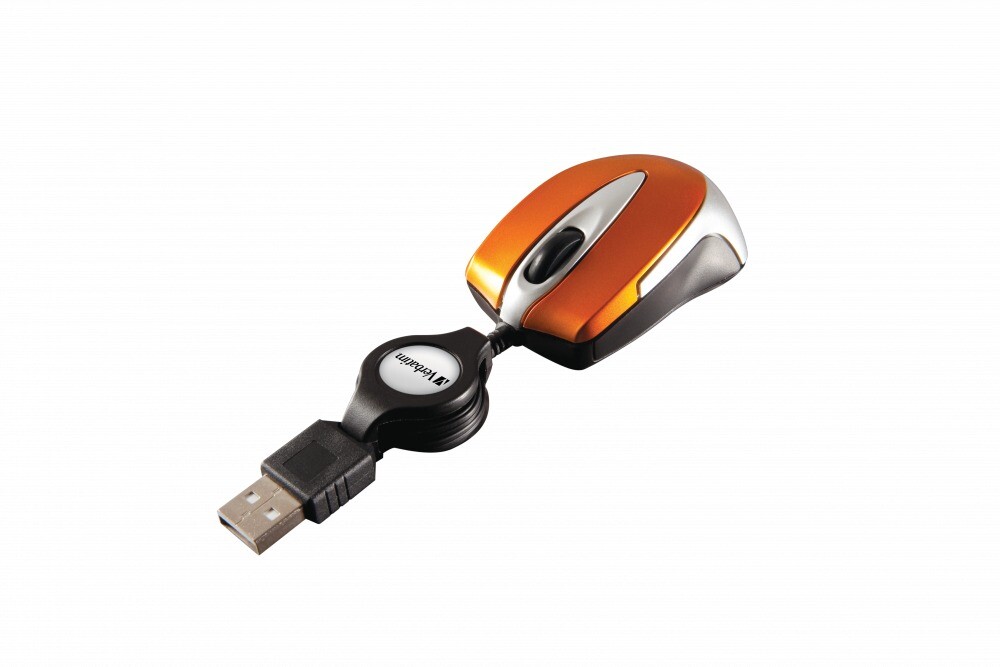 4 stk. Verbatim Optical Mini Travel Mouse USB Volcanic Orange