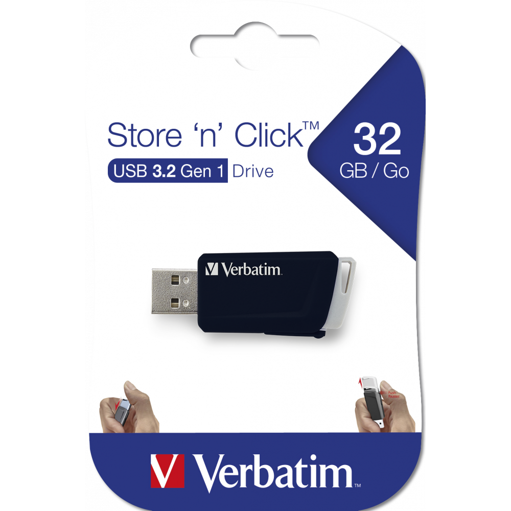 USB stik Verbatim Store 'n' Click USB Drive 32GB, Black