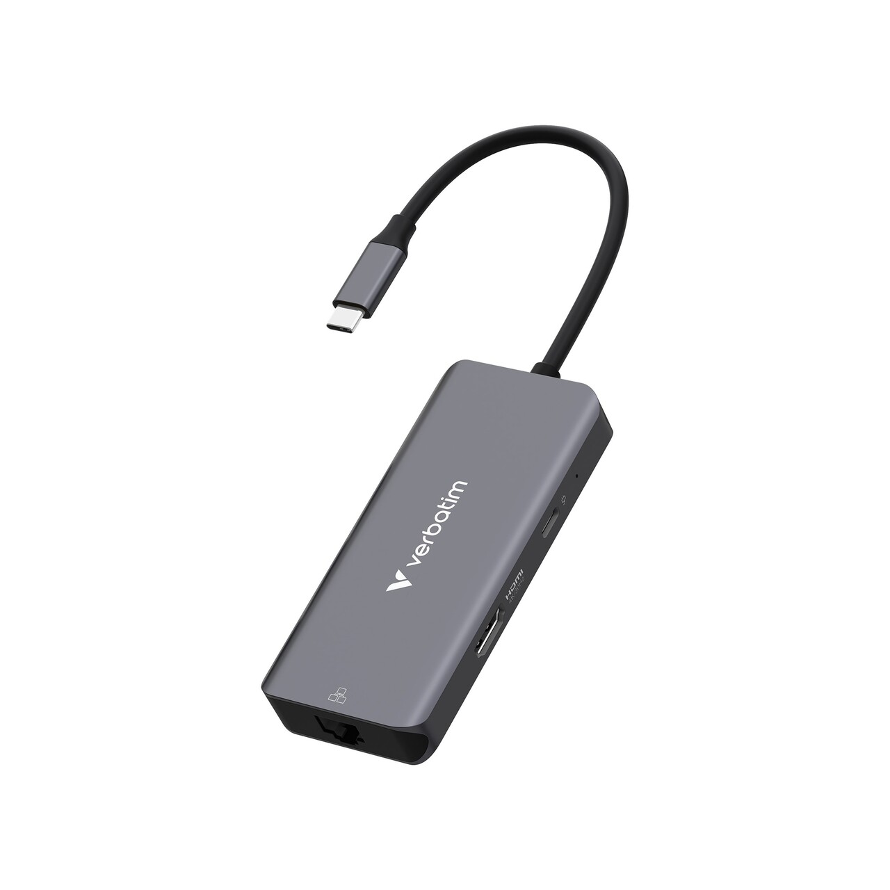 Multiport Hub - Verbatim USB-C Essentials - 6 Porte med RJ45 - Sort