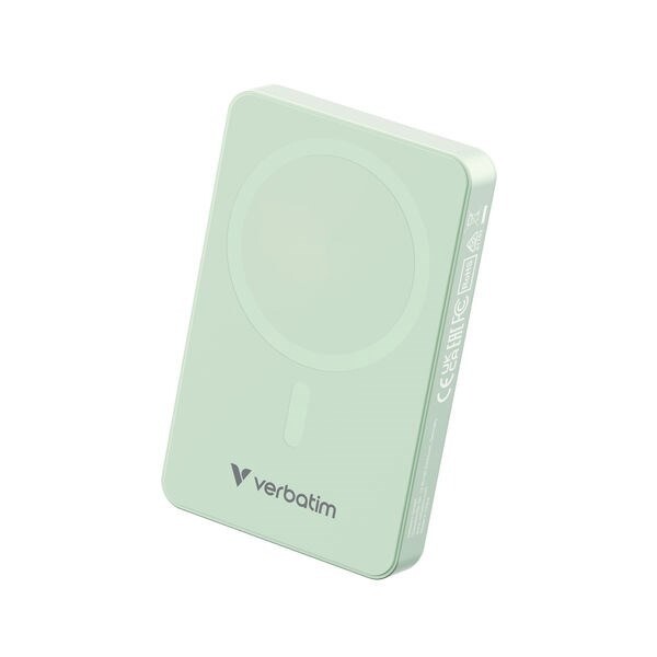 Verbatim VERBATIM Essentials Powerbank Magnet Wireless 10000Mah Green