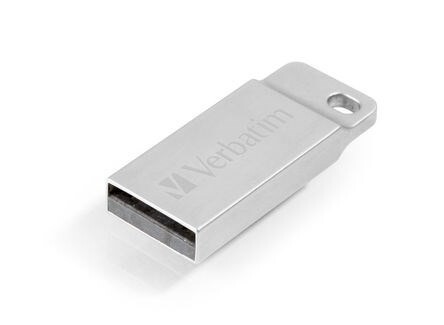 10 stk. Ekstern harddisk - Verbatim - Metal Executive - 64GB - USB 2.0 - Sølv - Køb minimum 10 stk.