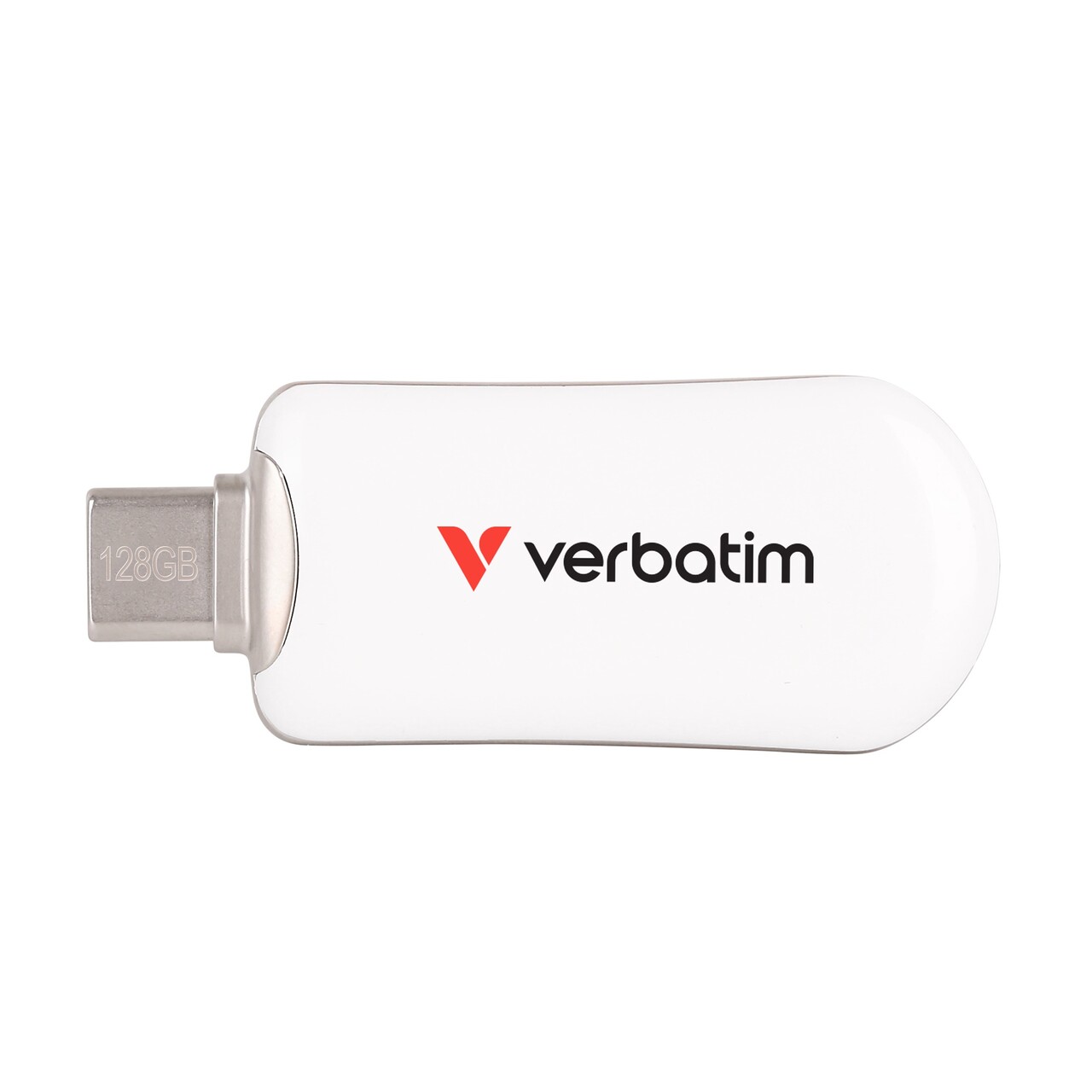 Verbatim, USB-C Flash Drive, Plectra, 128GB - Hvid