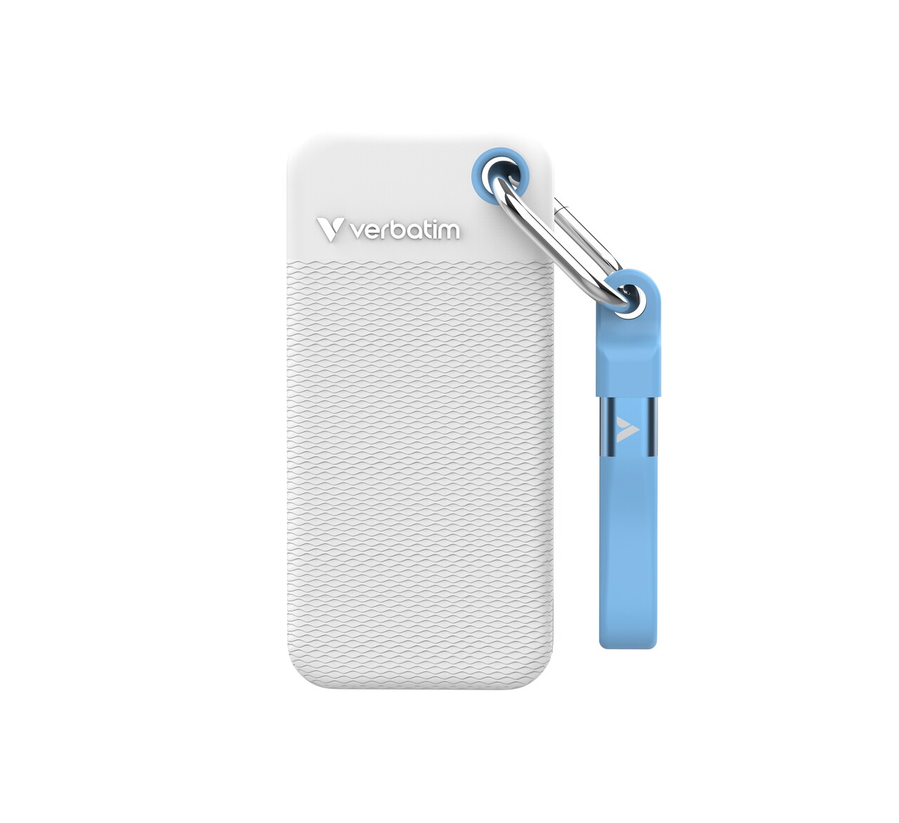 SSD harddisk - Verbatim - Pocket SSD - USB 3.2 - Gen 2 - 2TB - Hvid