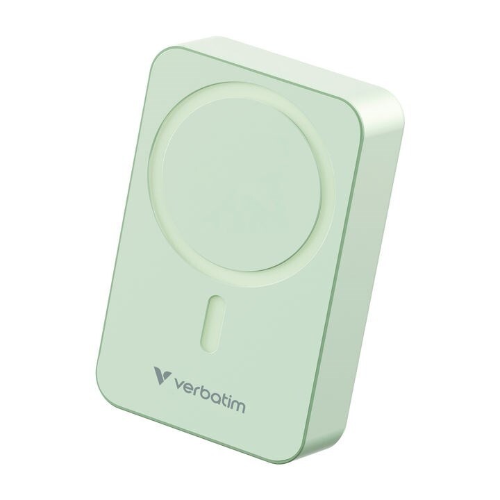 Verbatim VERBATIM Power Bank Magnet Wireless Charging 20000Mah Green