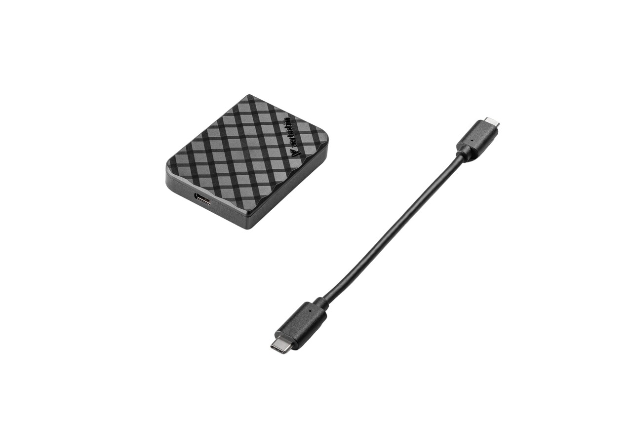 SSD - Verbatim Store 'n' Go Mini Diamond - 2TB - USB-C - Sort
