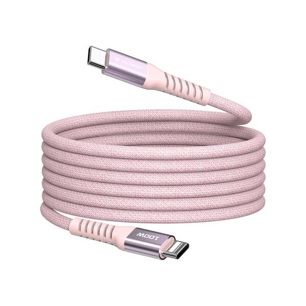 Verbatim VERBATIM Sync N Charge USB C-USB C 100W Magnetic 1.2m Pink